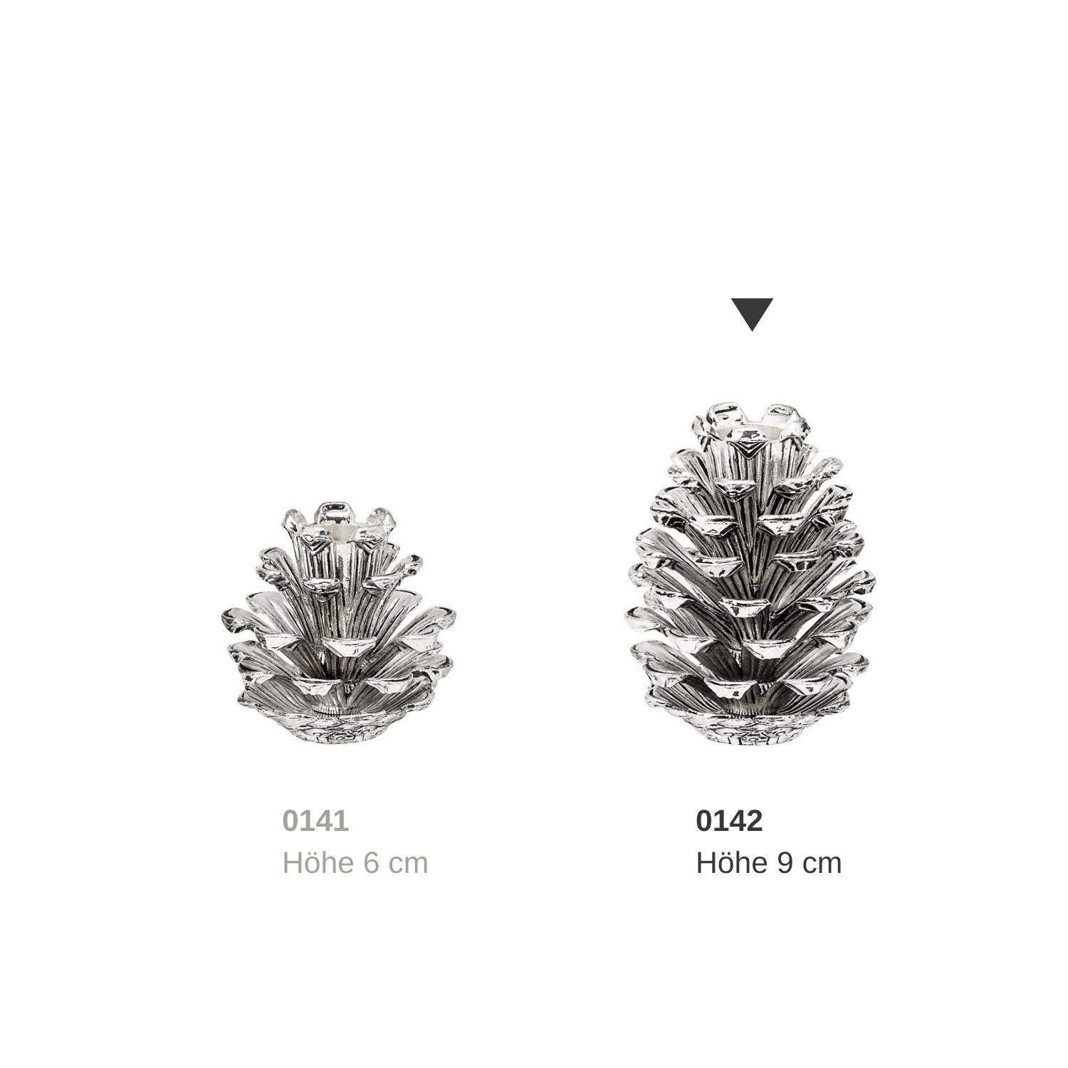 Bougeoir 9 cm Pomme de Pin, Cone, Edzard