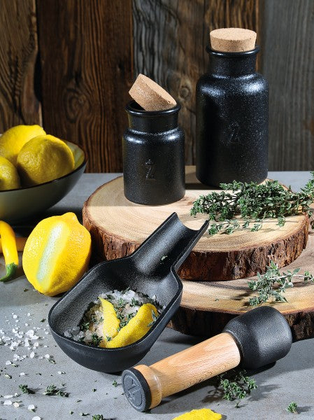 Spice Mortar with Pestle, Cast Iron, ZASSENHAUS