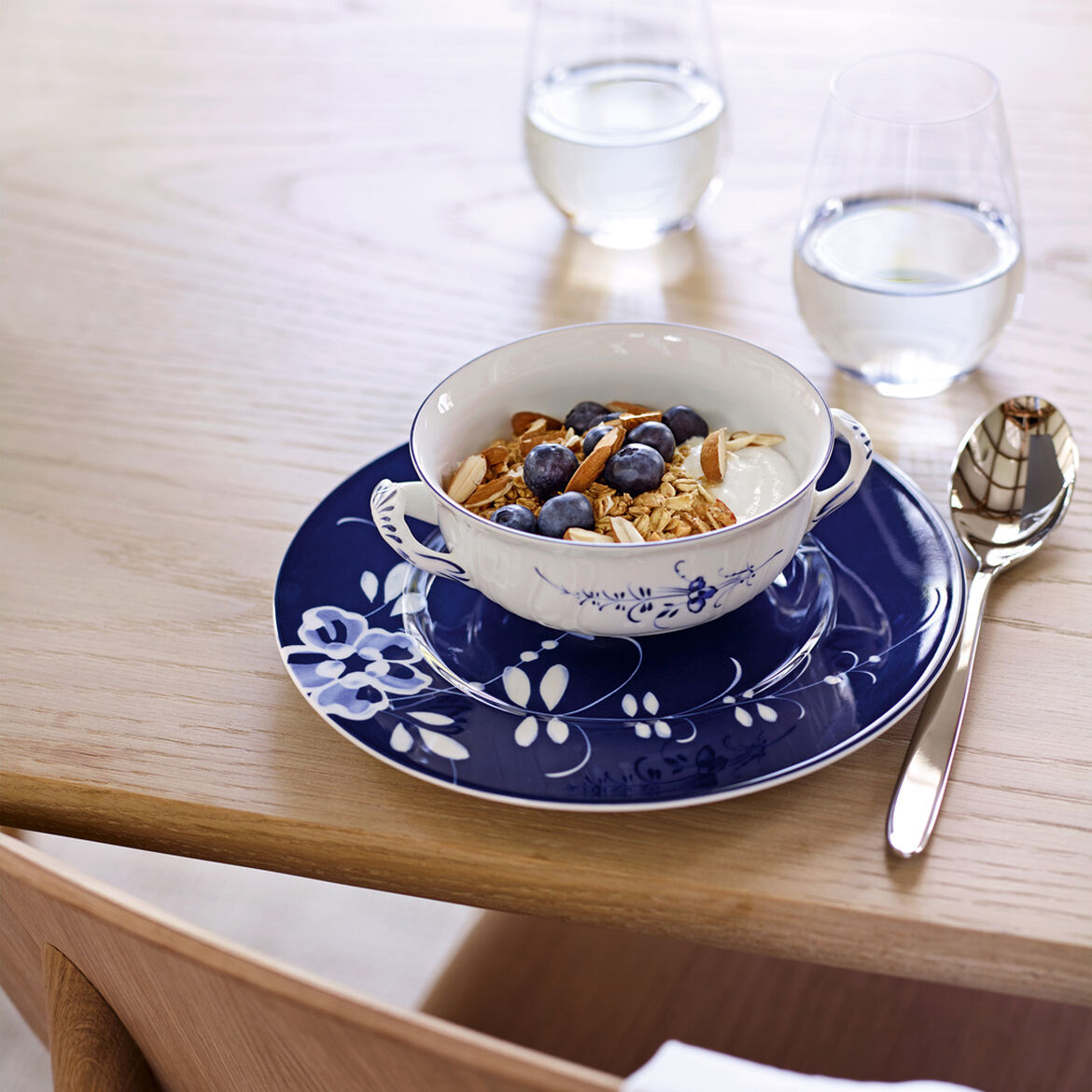 Assiette à dessert bleu, Vieux Luxembourg Brindille, Villeroy & Boch