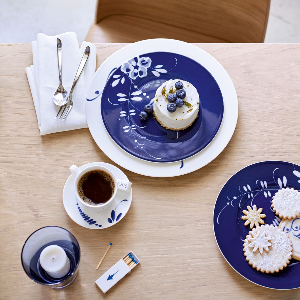 Assiette à dessert bleu, Vieux Luxembourg Brindille, Villeroy & Boch