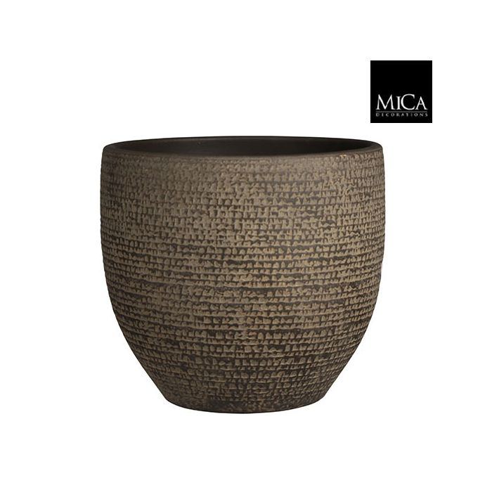 mica decorations plant pots Plant Pot 26x29 cm, Brown, Edelman – les tables de françoise