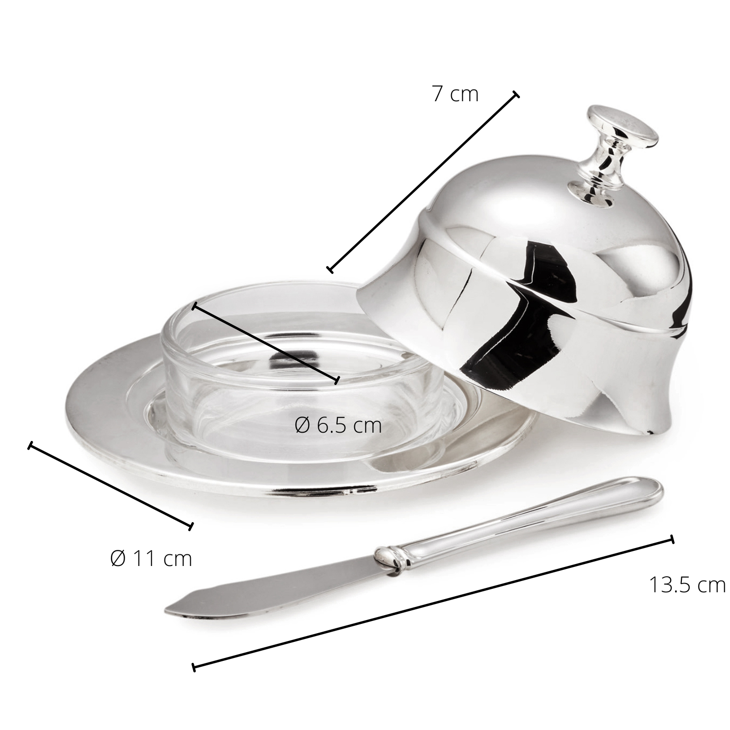 Butter dish with spreader, Epe, Edzard