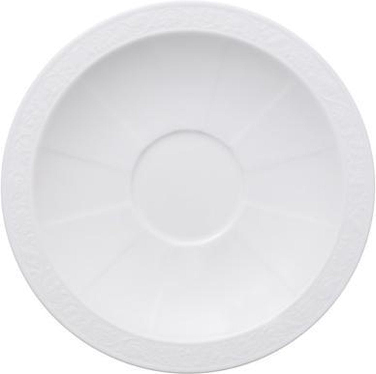 Lot 7 Soucoupes Déjeuner White Pearl, Villeroy & Boch