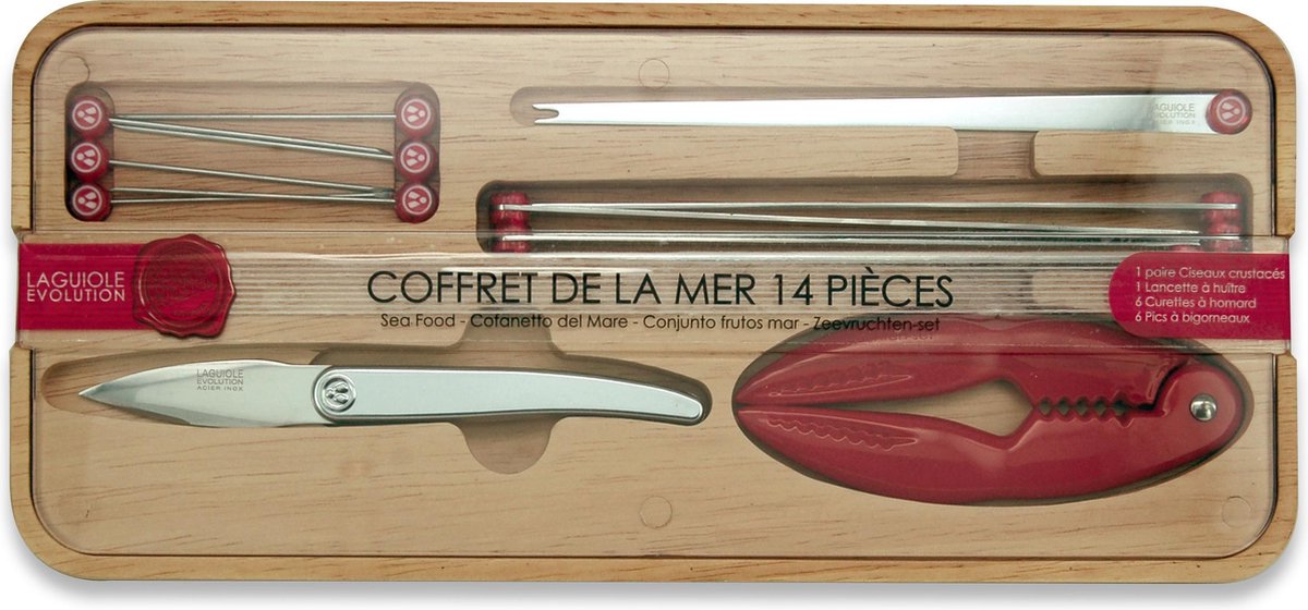 Set Fruits de Mers 14 pièces, Laguiole Héritage, Meyhui