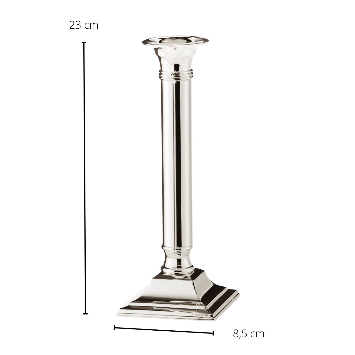 Bougeoir 23 cm Lincoln Uni, Edzard