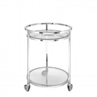 Round rolling table, Sienna, Fink