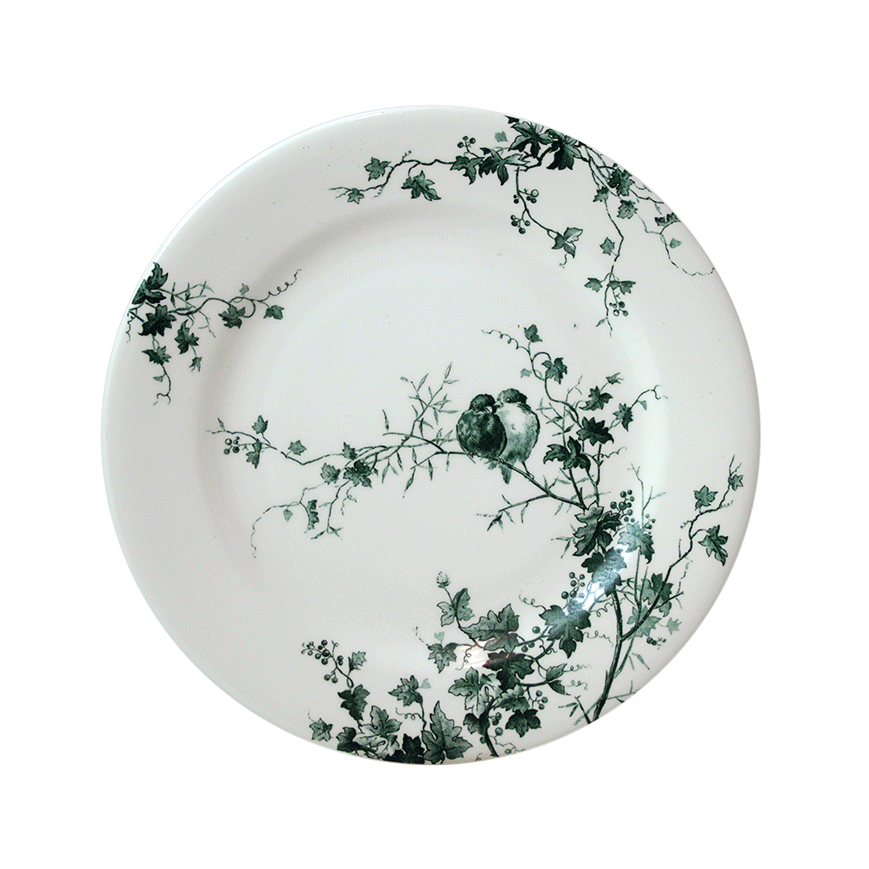 Dessert plate, The birds, Gien