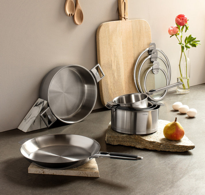 Stainless Steel Saucepan 16cm, Removable Stratum, CRISTEL