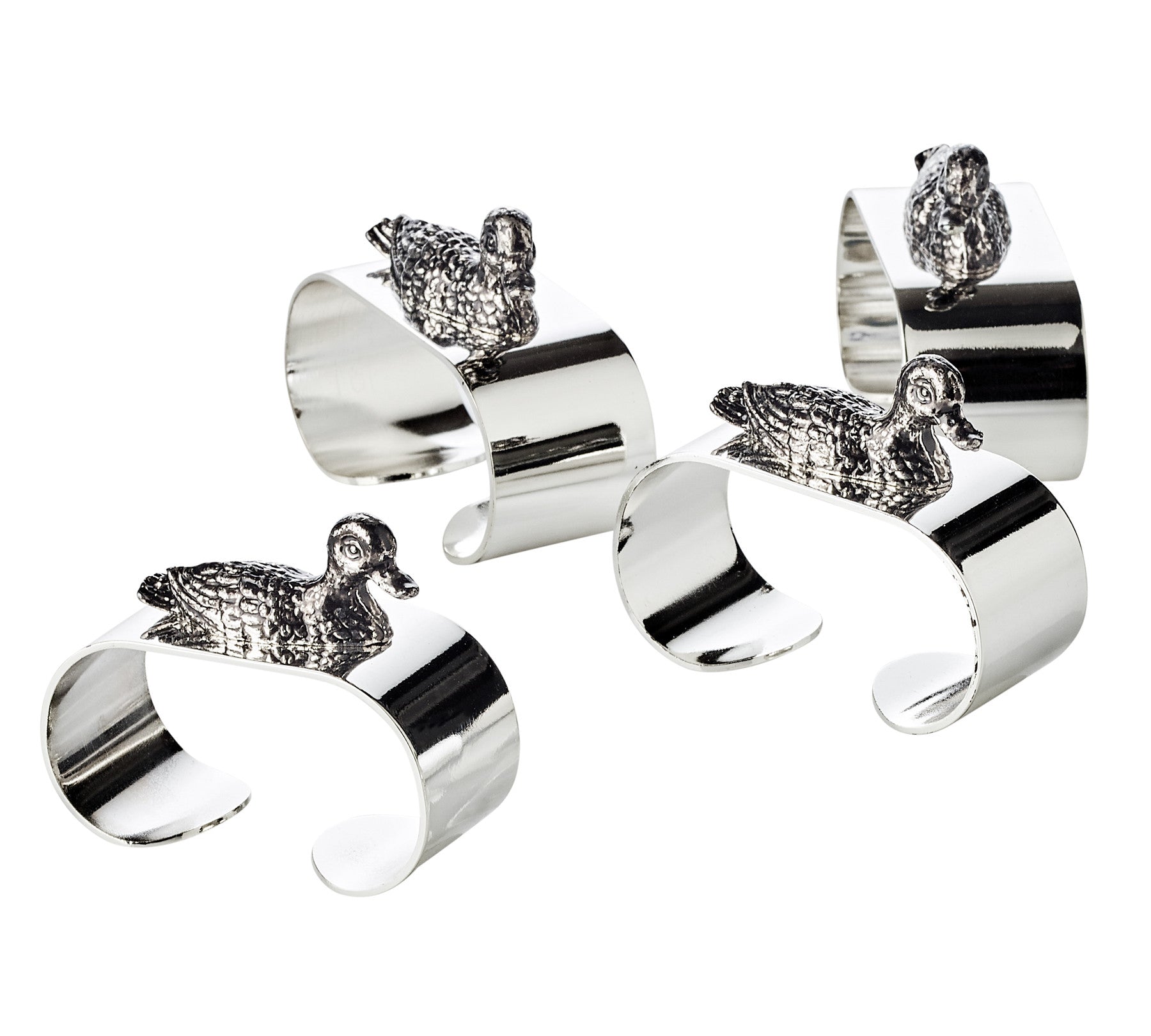 Ronds de Serviette Canard set de 4 ,Edzard