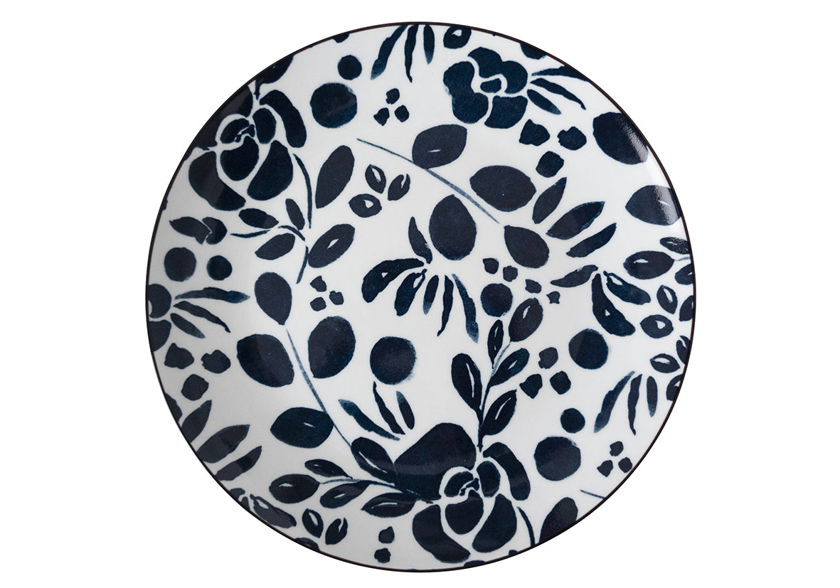 Assiette 26 cm Flower Blue Time Large , Dutch