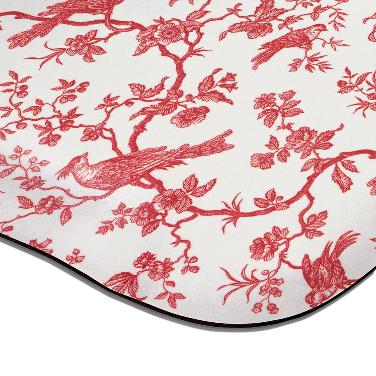 Butterfly Tray 46x36cm, Birdy Red, Platex