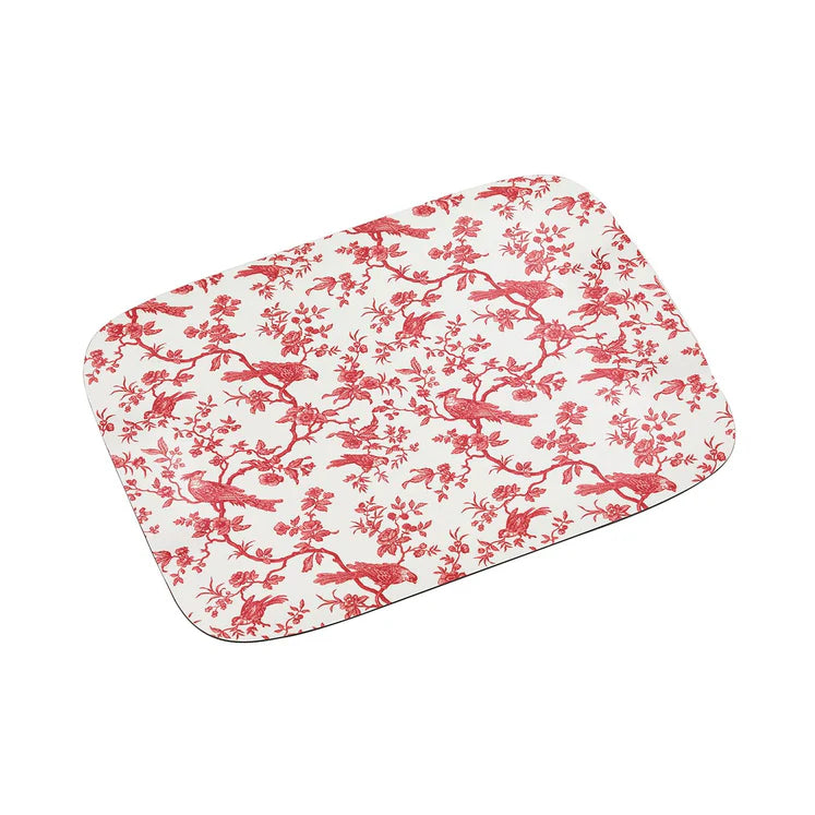 Butterfly Tray 46x36cm, Birdy Red, Platex