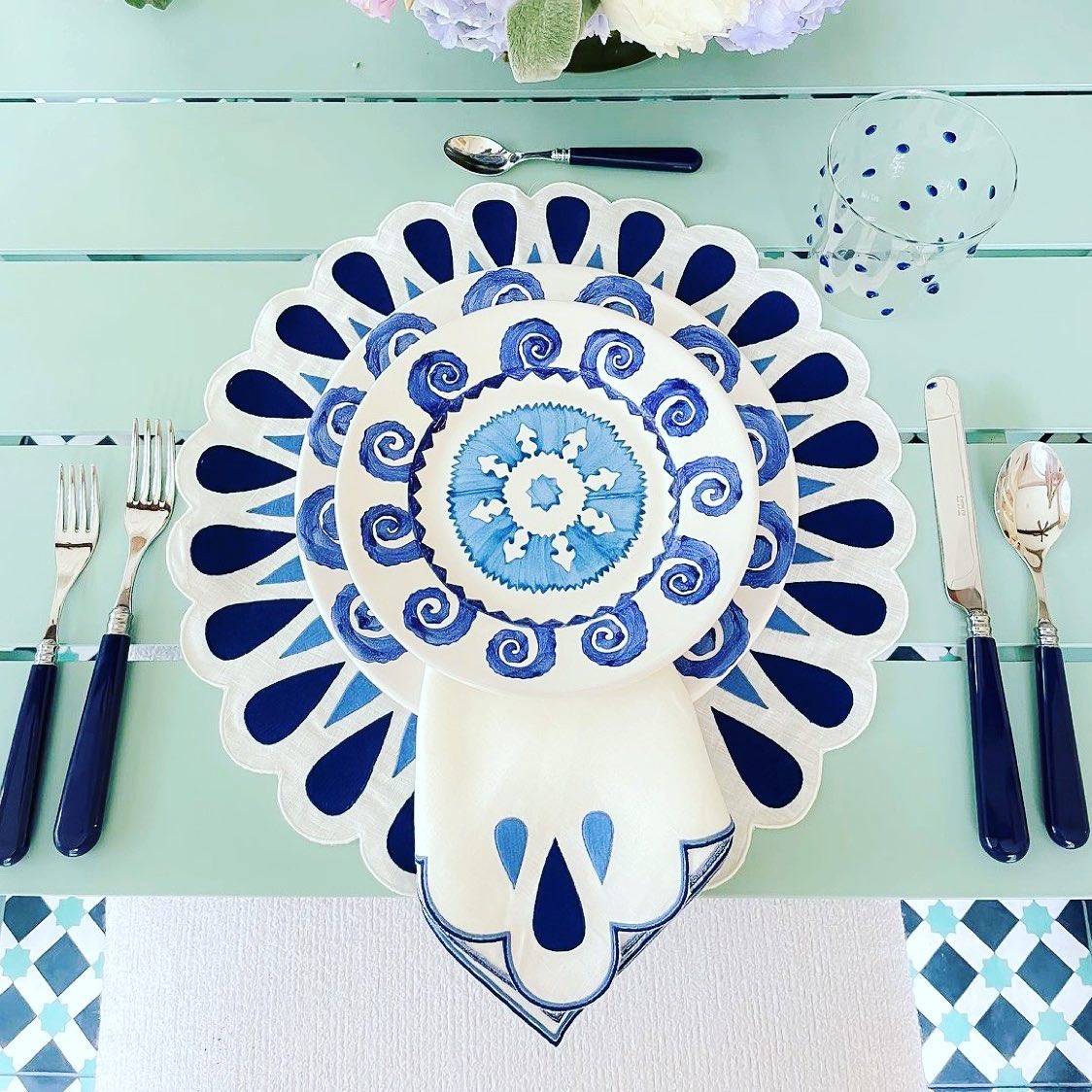 Altéa Navy Blue 24-piece cutlery set, CAPDECO