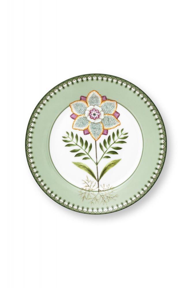 Assiette Plate 21 cm Lily & Lotus Light Green, Pip Studio