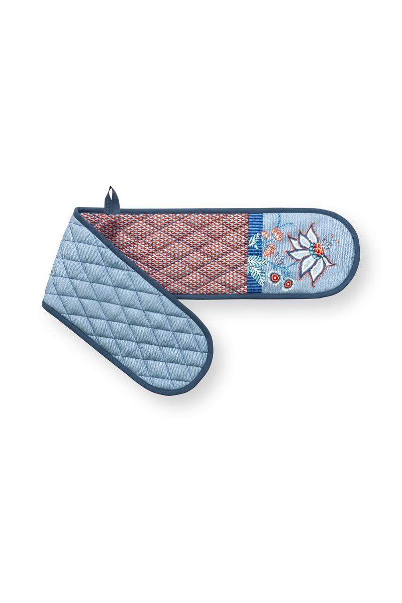 Double oven glove, Flower Festival Blue, Pip Studio