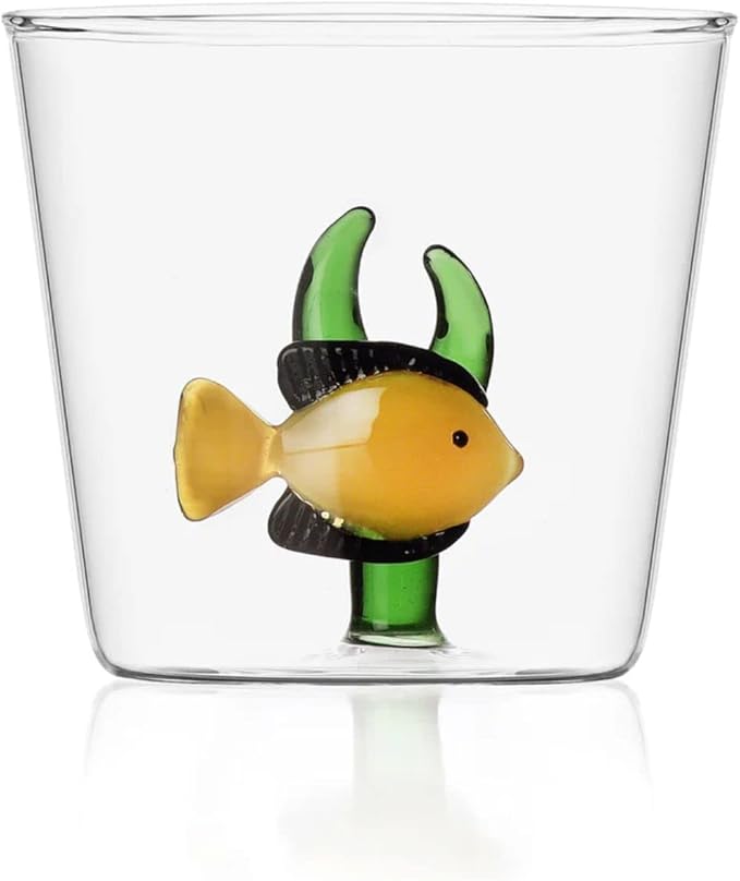 Yellow Fish Green Seaweed Tumbler, Marine Garden, ICHENDORF