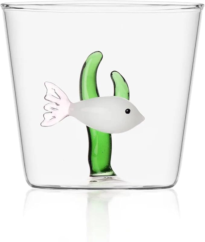 White Fish Green Seaweed Tumbler, Marine Garden, ICHENDORF