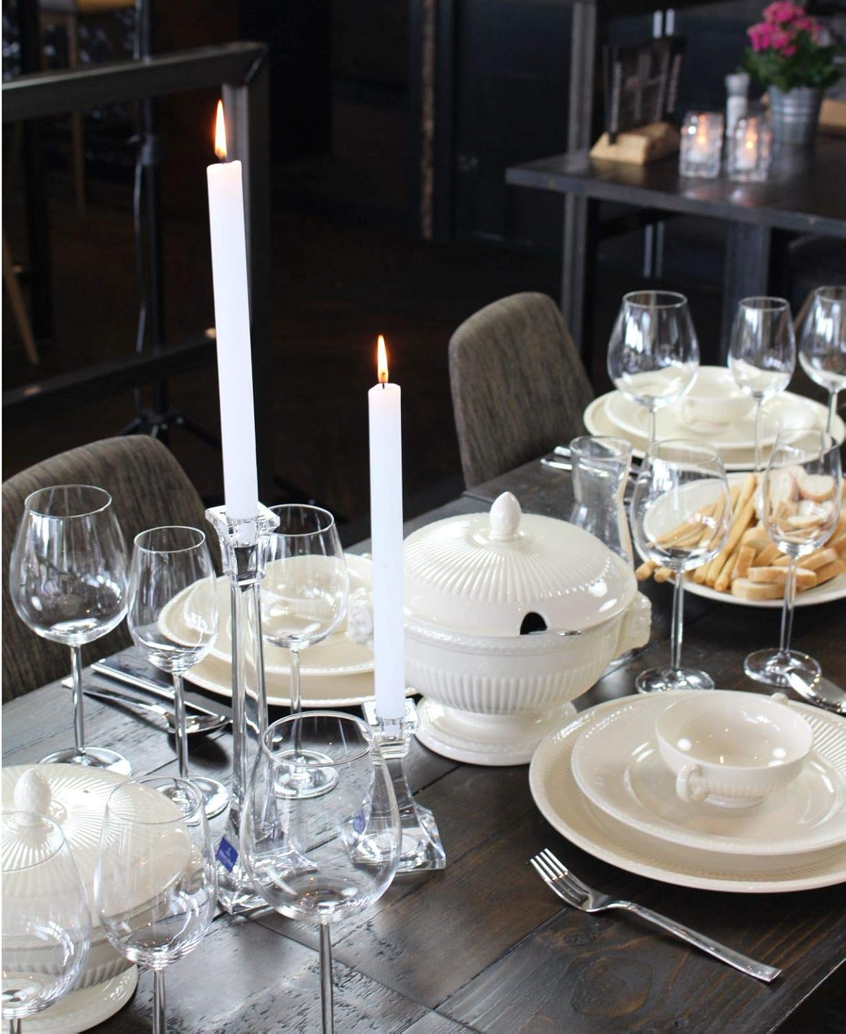 Lot de 3 Tasses à Chocolat, Edmé Plain, Wedgwood