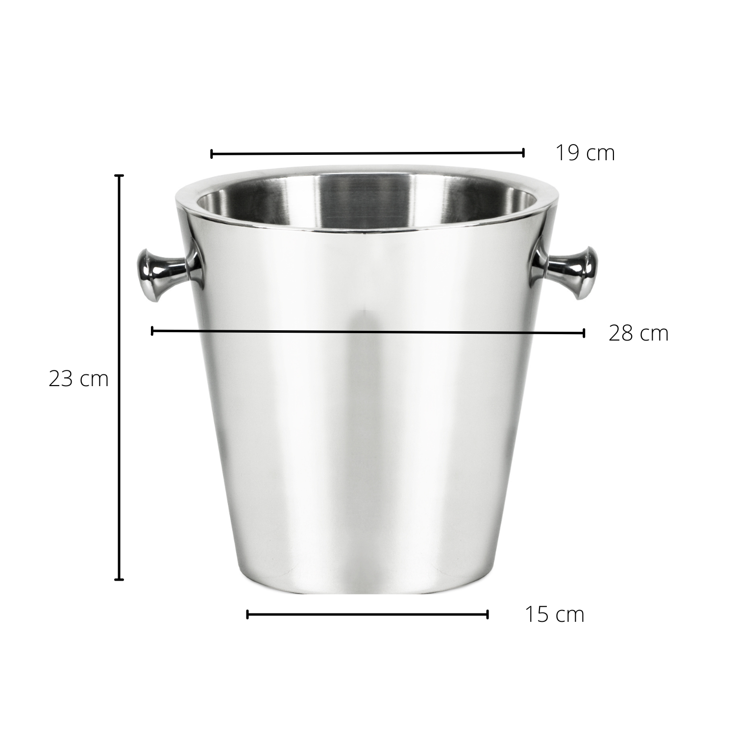Champagne Bucket 23cm, Valencia, Edzard