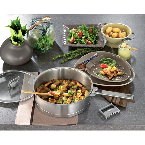 Stainless Steel Saucepan 16cm, Removable Stratum, CRISTEL