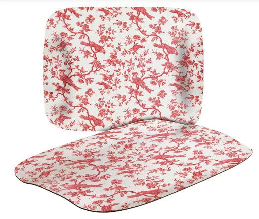Butterfly Tray 46x36cm, Birdy Red, Platex