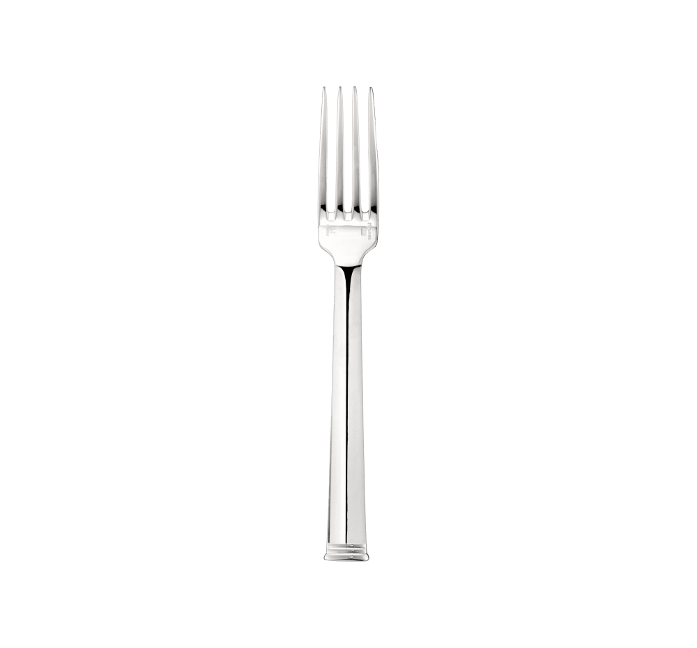 Dessert fork, Commodore silver plated metal, Christofle