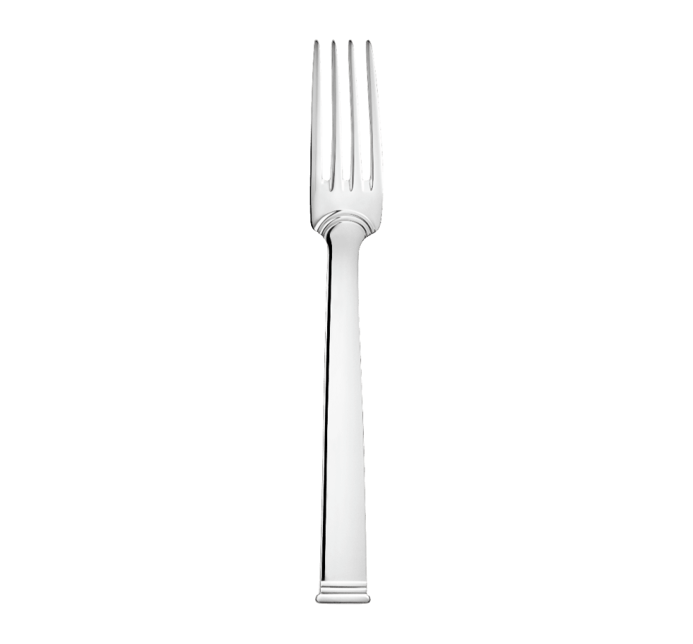 Table fork, Commodore silver plated metal, Christofle