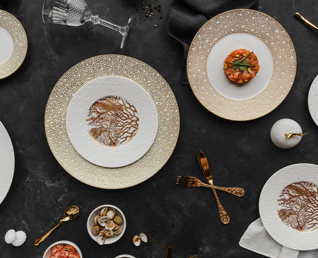 Assiette à Dessert 21cm, Ecume Mordoré, BERNARDAUD