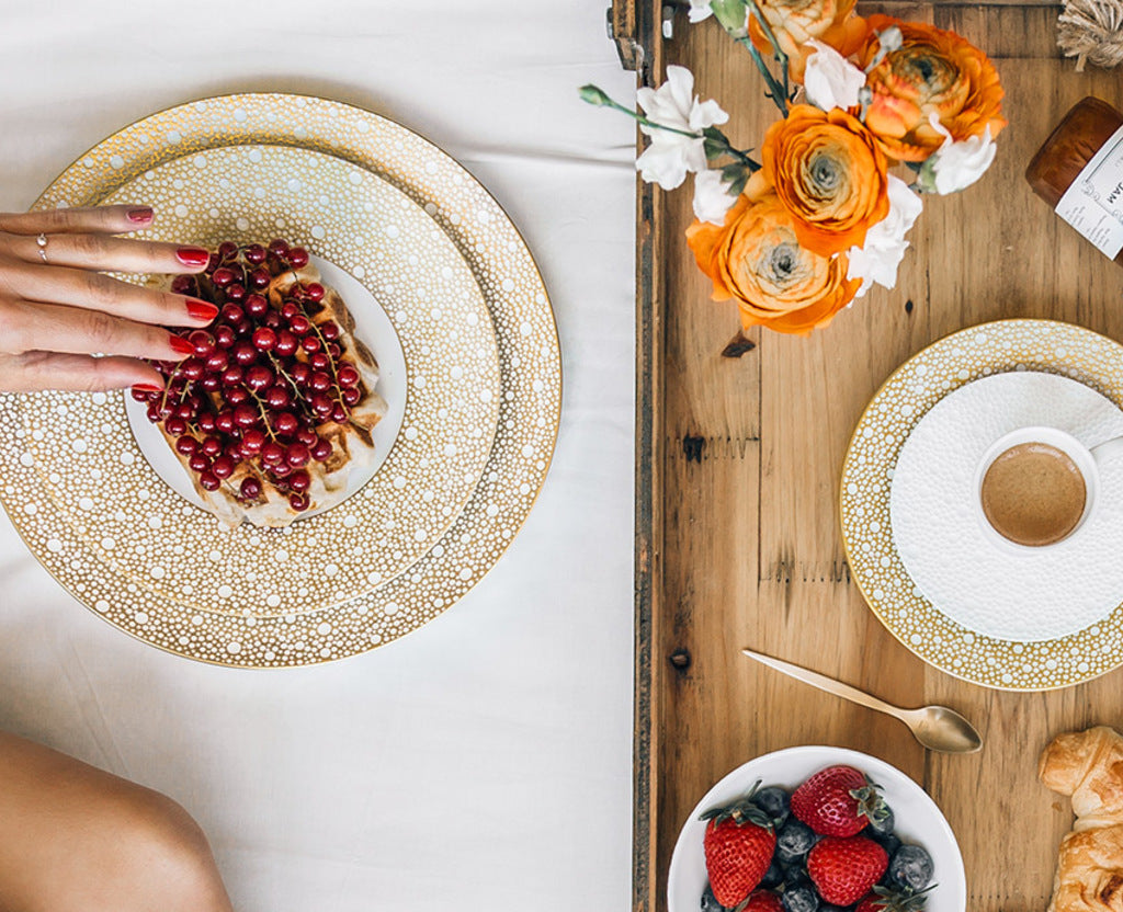 Assiette à Dîner 26cm,Ecume Mordoré, BERNARDAUD