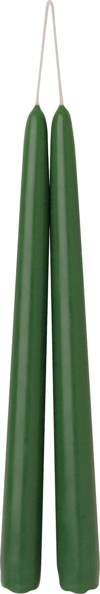 Bougie Conique 24 cm Set de 2 pces Vert Foncé, Ihr