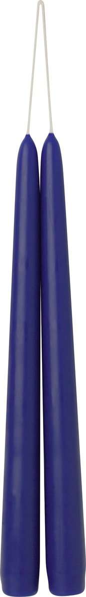 Bougie Conique 24 cm Set de 2 pces Bleu, Ihr