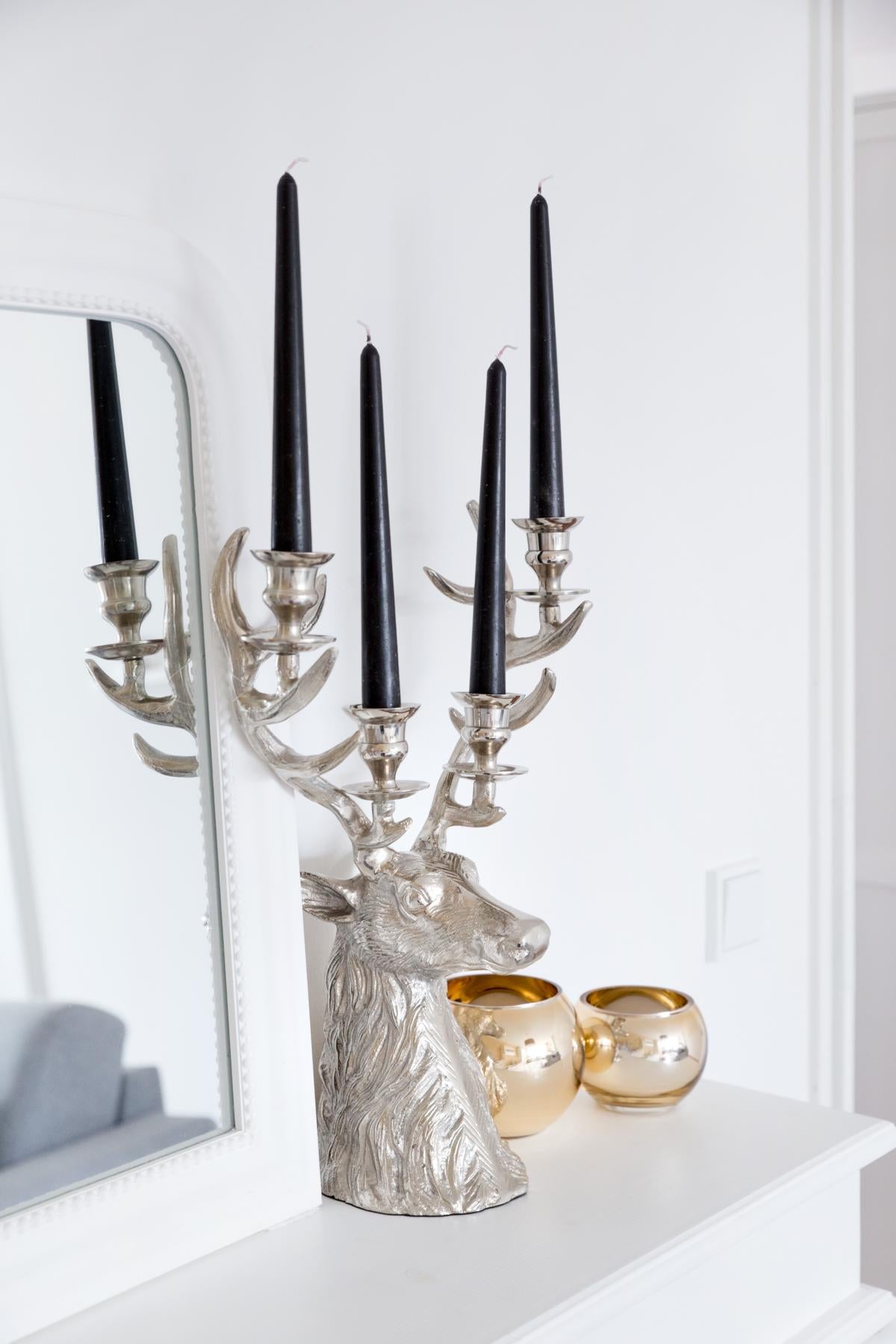 4-Light Deer Chandelier, Richard, Edzard