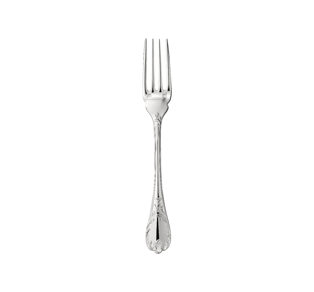 Fish fork, Marly silver-plated metal, Christofle