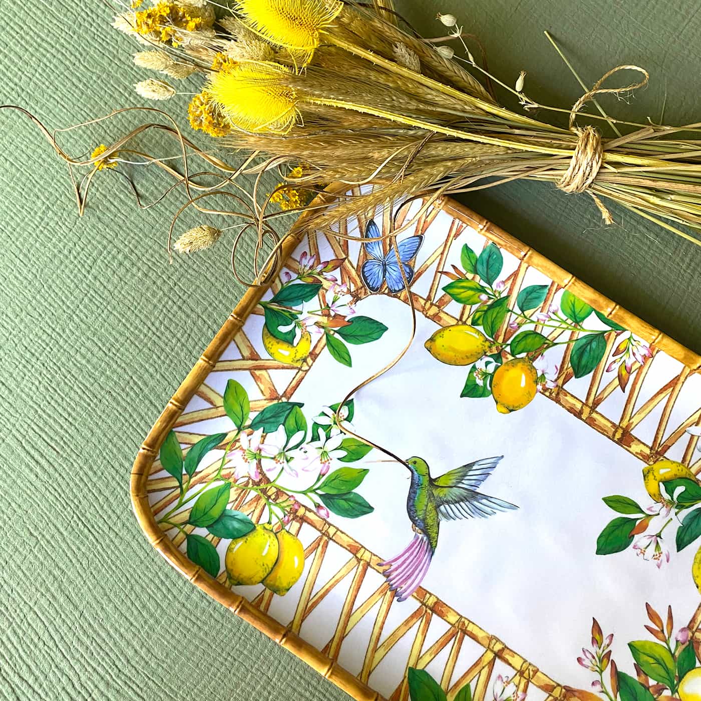 Rectangular Tray 45 x 32 cm, Capri, The Countess's Gardens
