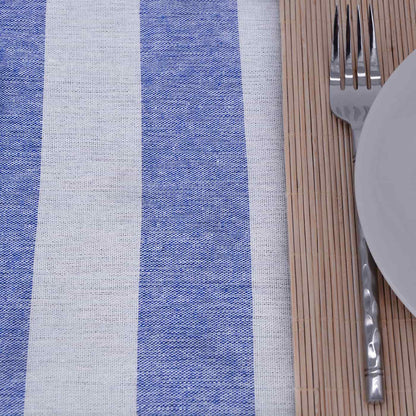 Picnic Tablecloth 280 x 140cm, Sky Blue and White, Les Jardins de la Comtesse