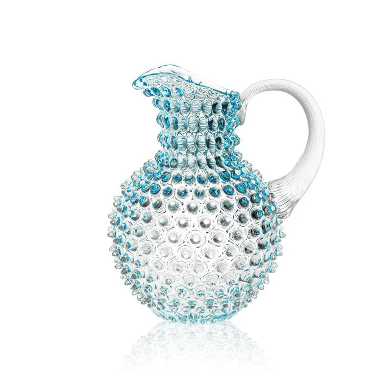 Round pitcher 2l, Studded Aqua, Klimchi