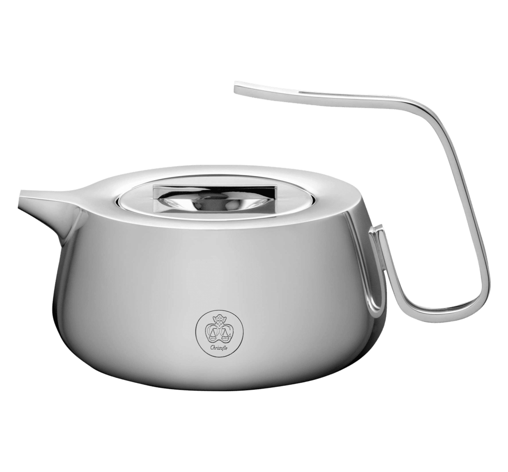 Teapot for 6 people, Silver Time silver metal, Christofle