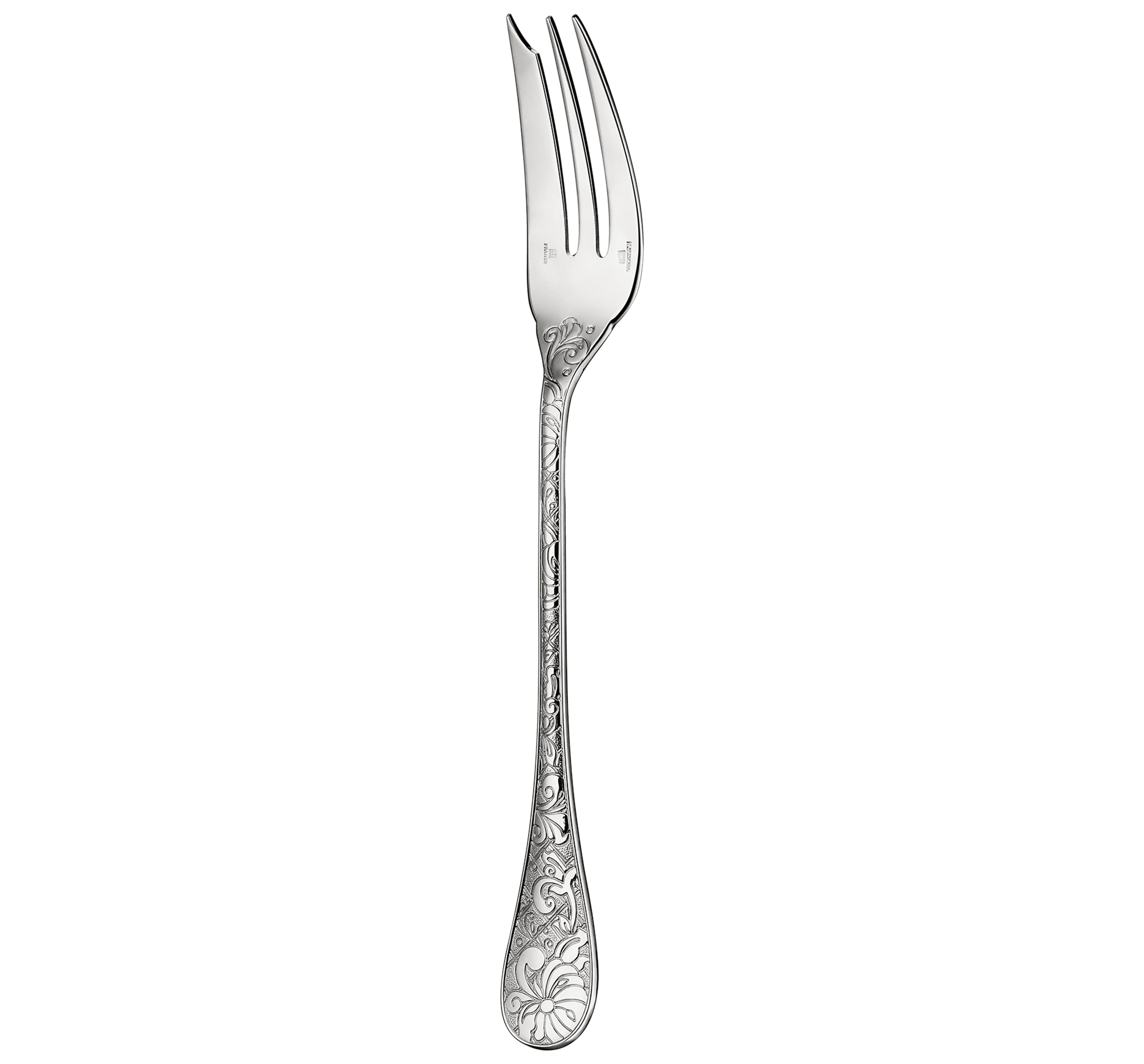 Serving fork, Jardin d'Eden silver-plated metal, Christofle