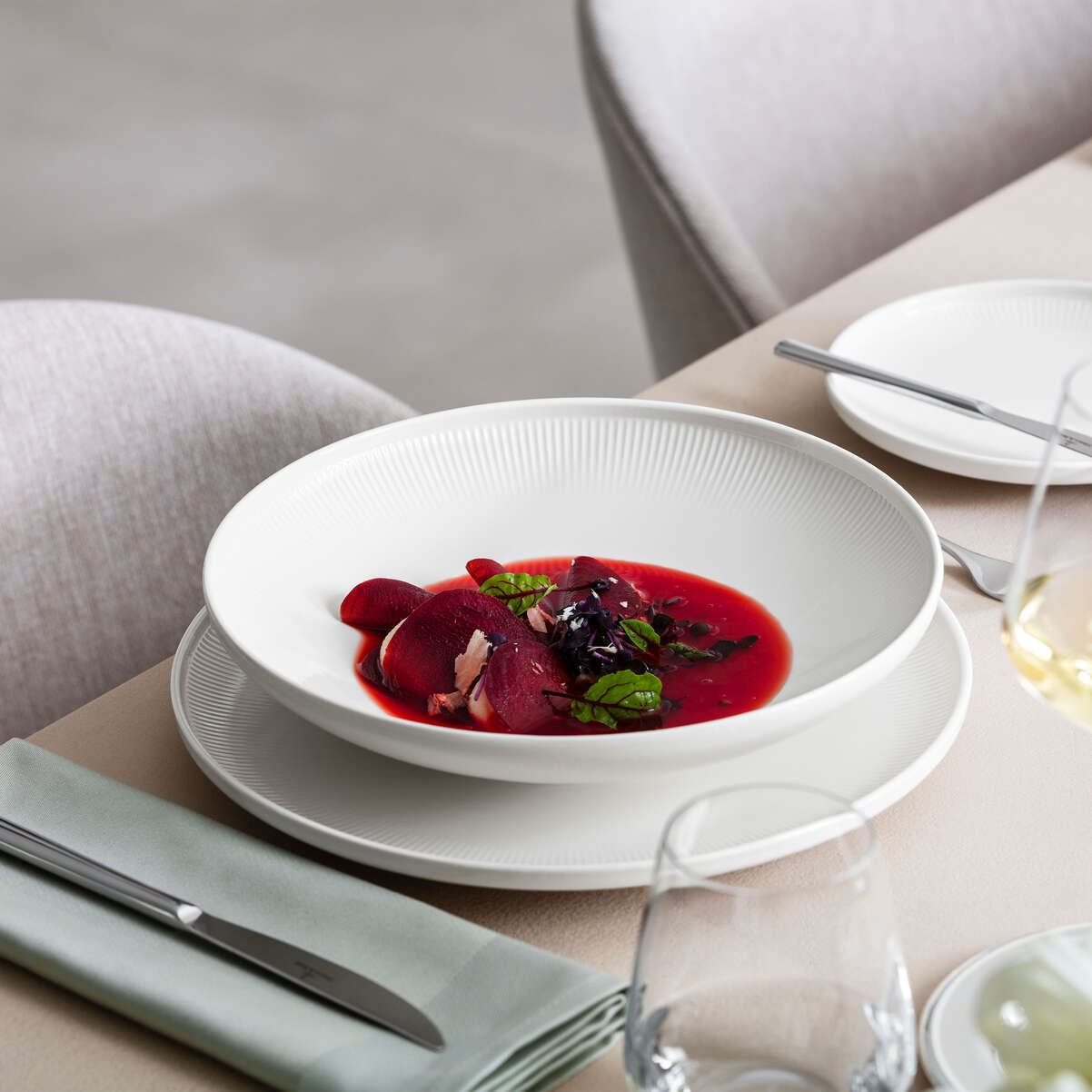 Assiette creuse 25 cm Afina, Villeroy & Boch