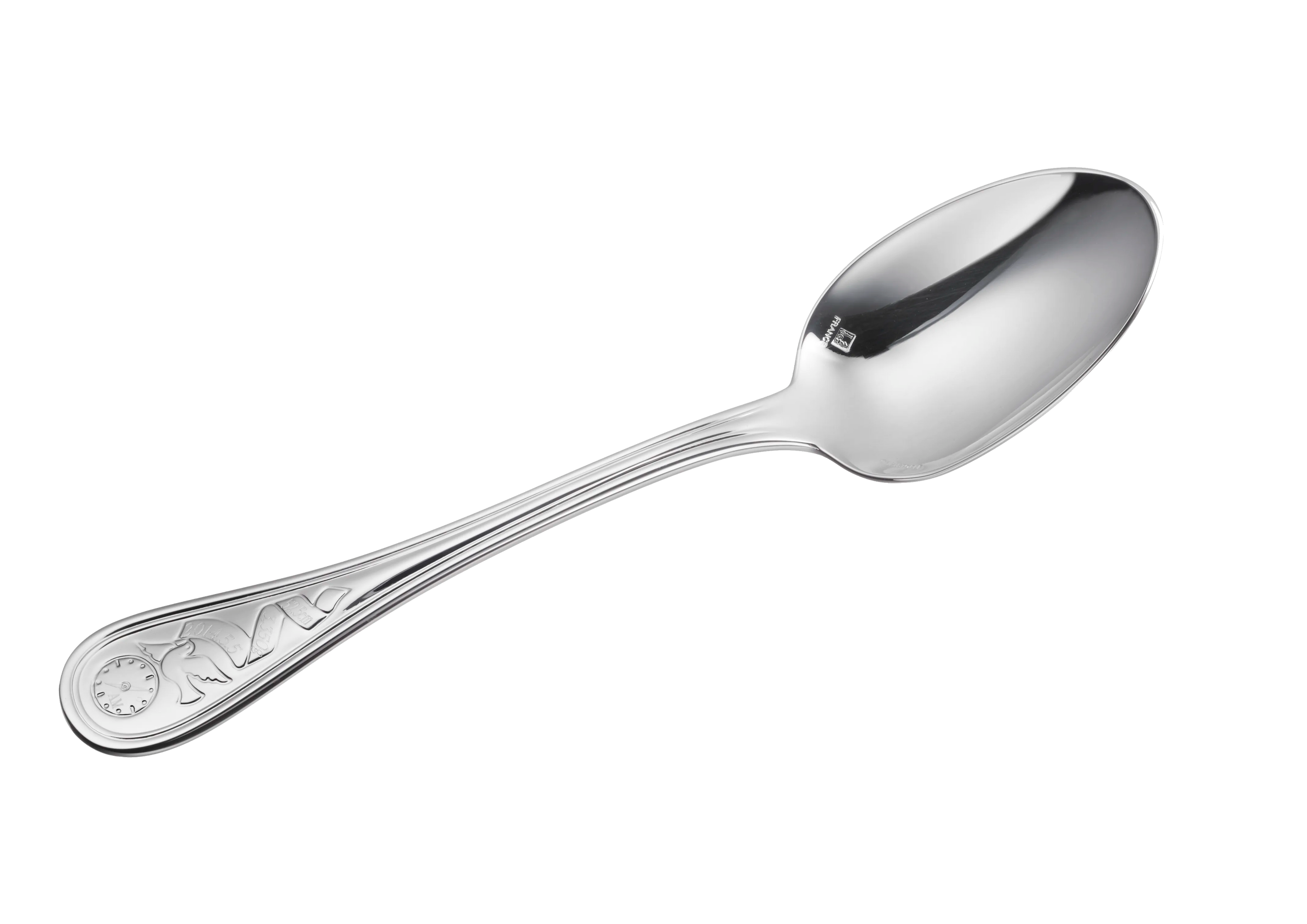 Birth spoon, Albi silver-plated metal, Christofle