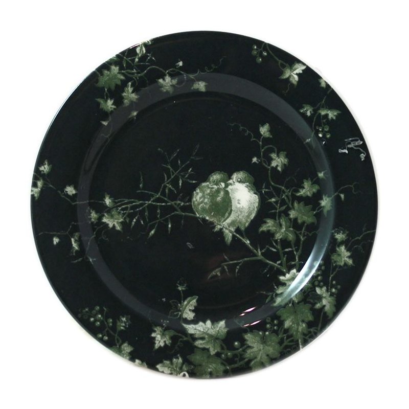 Assiette mignardise 12.8 cm, Les Oiseaux Foncé, Gien