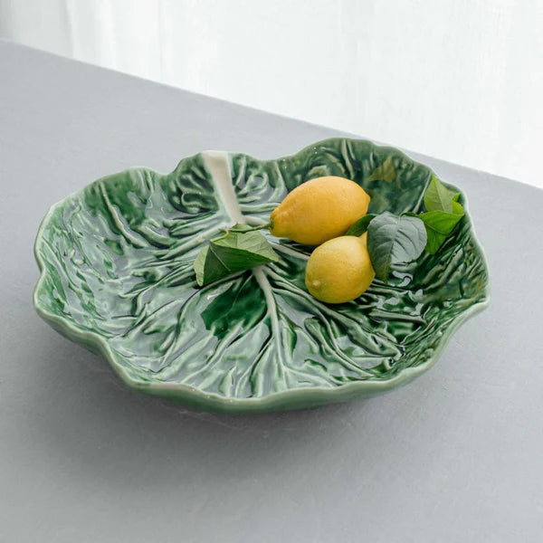 Salad bowl 32.5 cm, Cabbage, Bordallo Pinheiro