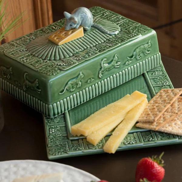 Mouse cheese board with lid, Cheese maker, Bordallo Pinheiro