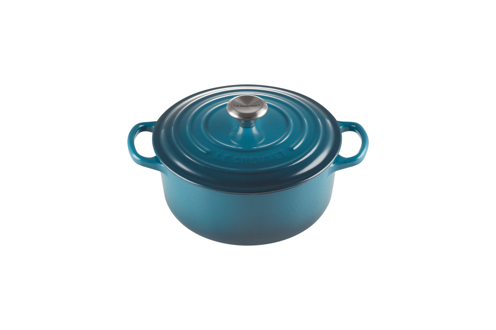 Round Casserole 20cm, Deep Teal, Le Creuset