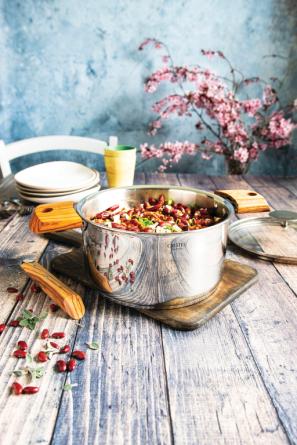 Stainless Steel Saucepan 20cm, Removable Mutine, CRISTEL