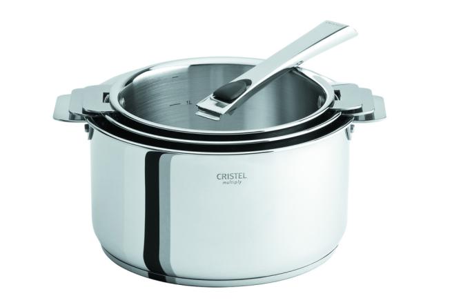 Stainless steel saucepan 18cm, Removable Casteline, CRISTEL