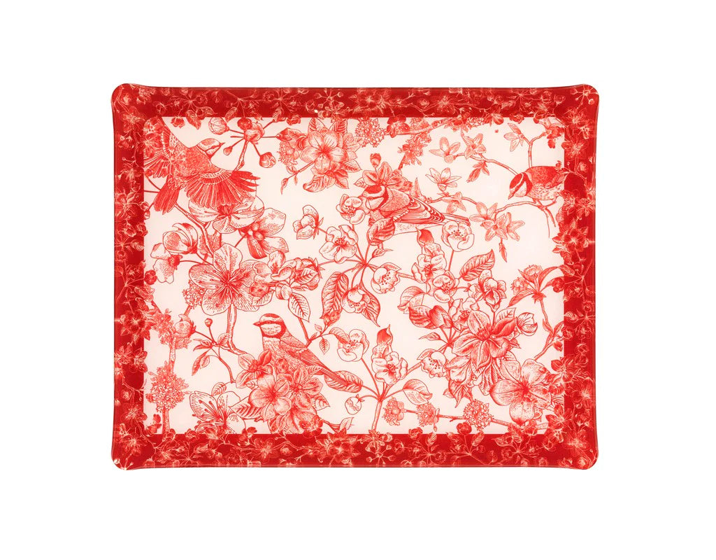 Acrylic tray 37x28cm, Arabela Red, Platex