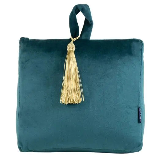 Door stop 18cm, Petrol Velvet, Mars & More