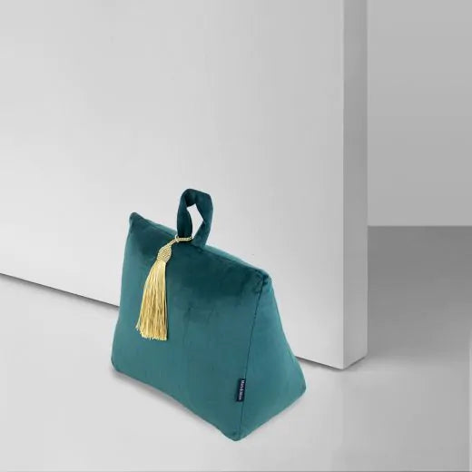 Door stop 18cm, Petrol Velvet, Mars & More