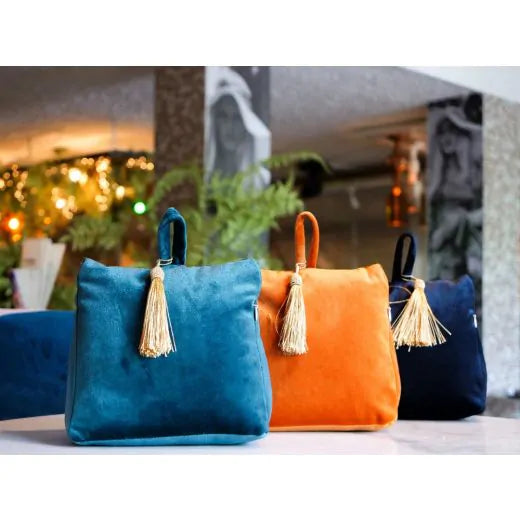 Door stop 18cm, Petrol Velvet, Mars & More